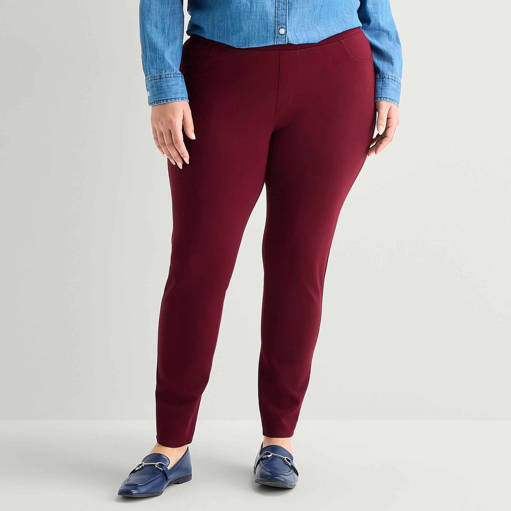 St. John's Bay Womens 31" Skinny Plus Full Length Leggings