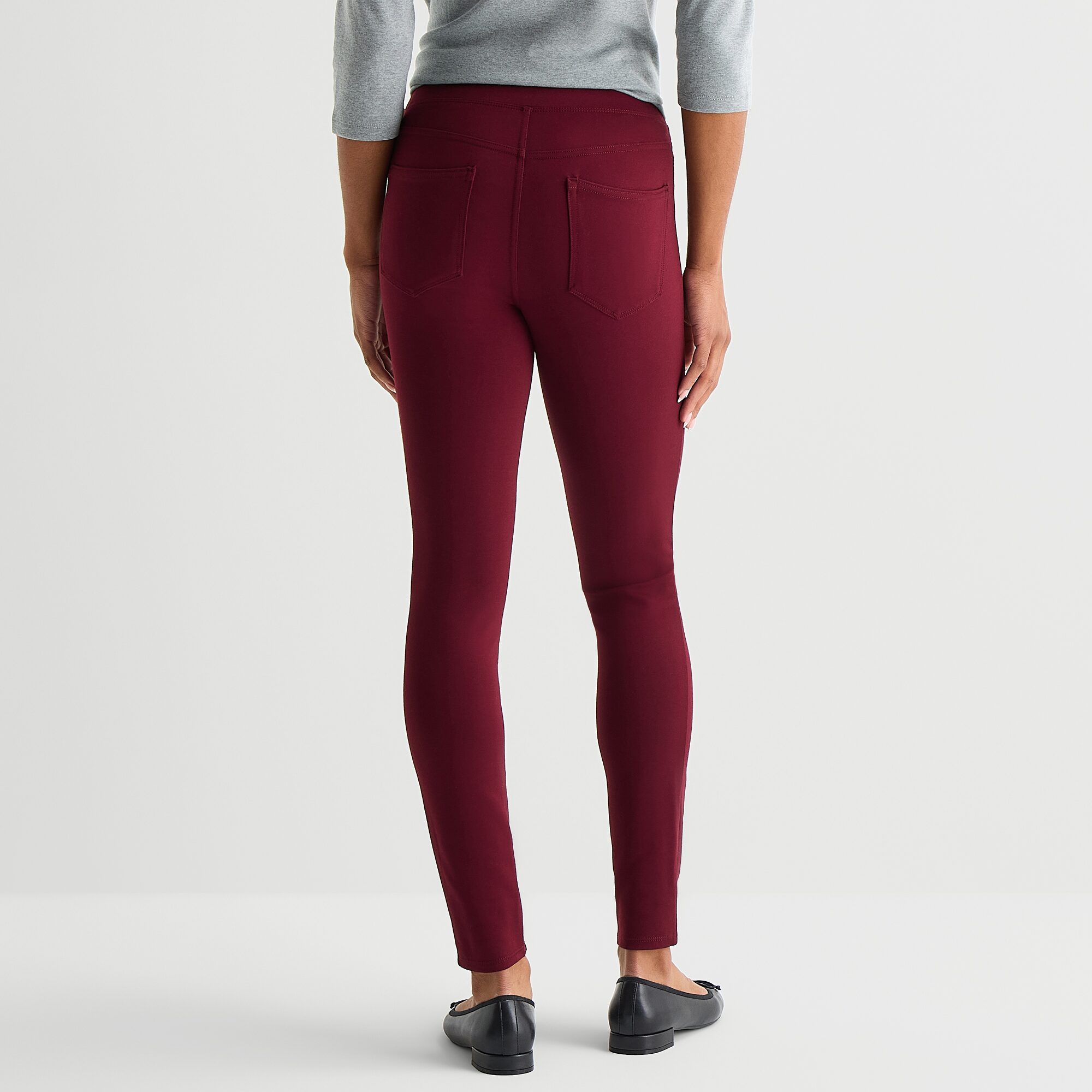 St. John's Bay Womens Skinny Active Pull-On Pant