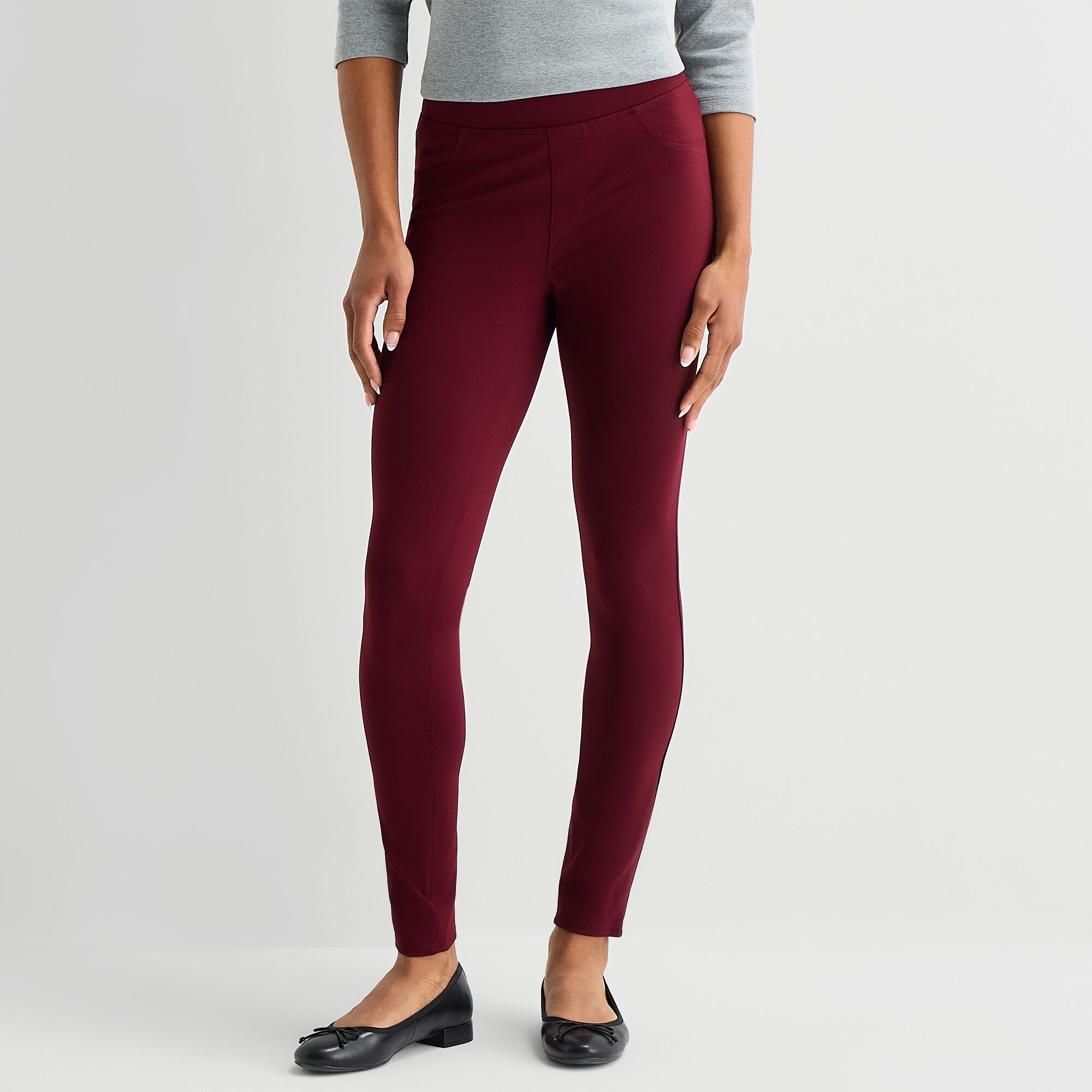 St. John's Bay Womens Skinny Active Pull-On Pant