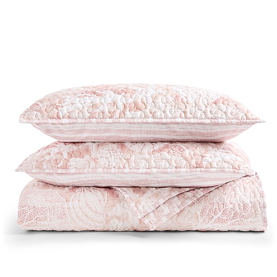 Richmond Park Cabana Coral 3-pc. Quilt Set