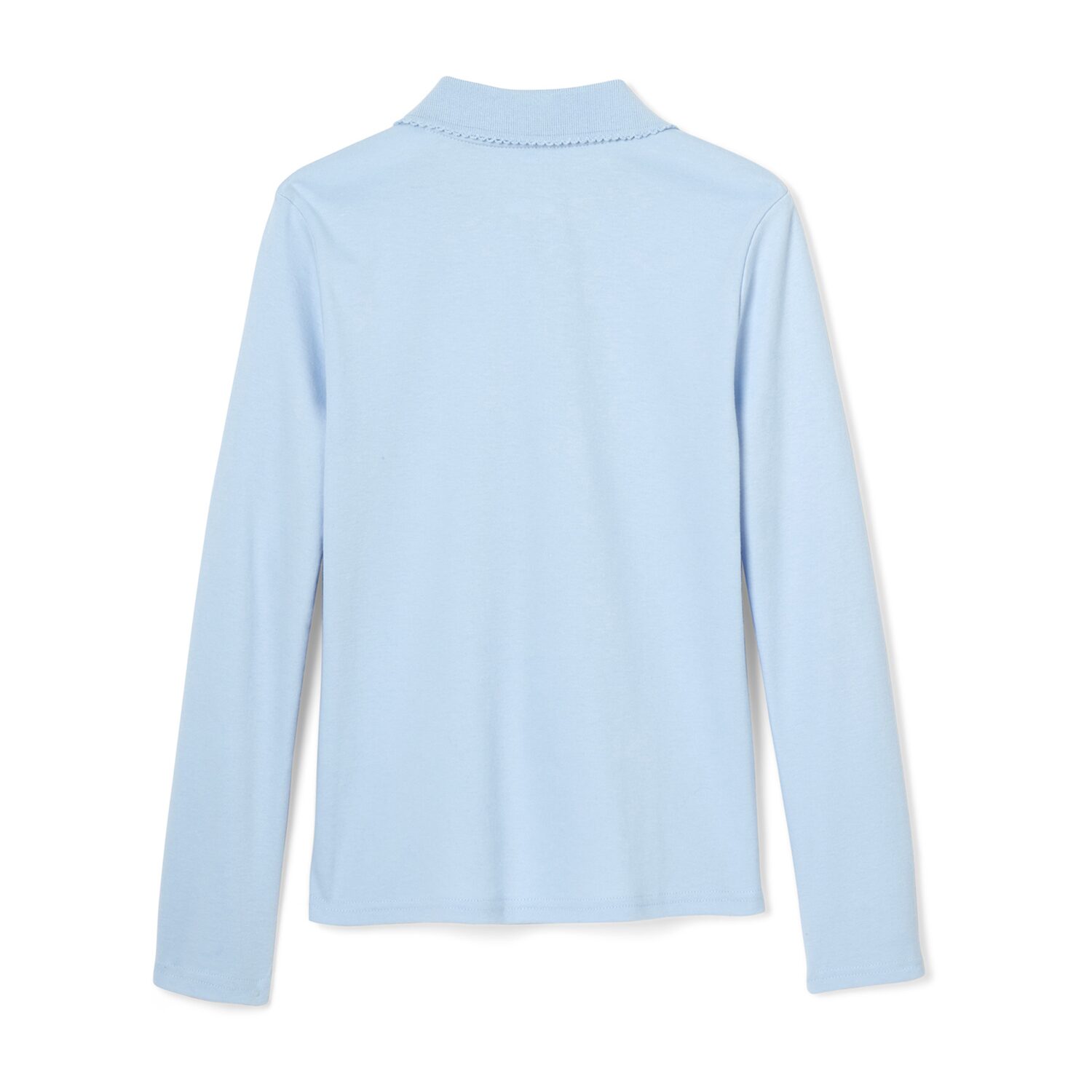 French Toast Little & Big Kid Girls Round Neck Long Sleeve Regular Fit Polo Shirt