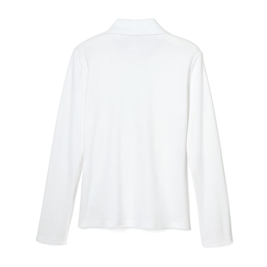 French Toast Little & Big Kid Girls Round Neck Long Sleeve Regular Fit Polo Shirt