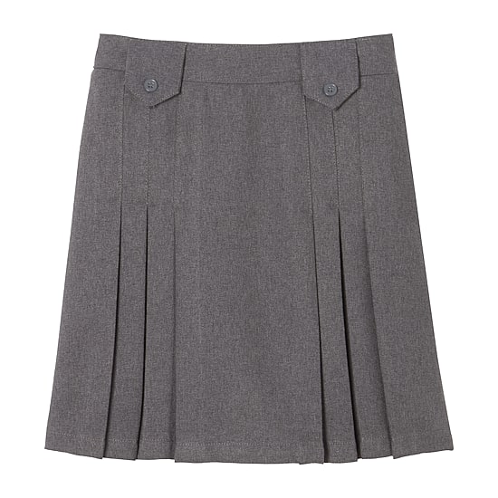 French Toast Front-Pleated Tab Skirt Little & Big Kid Girls Pleated Skirt