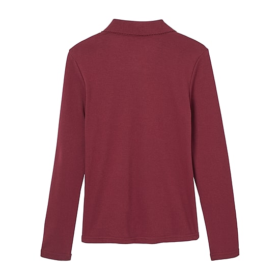 French Toast Little & Big Kid Girls Long Sleeve Regular Fit Polo Shirt