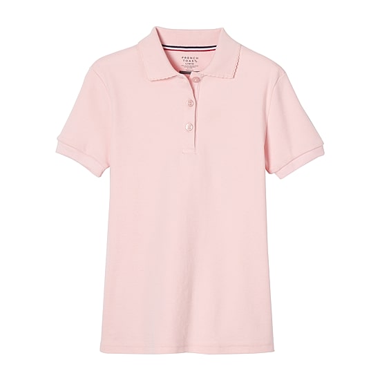 French Toast Big Kid Girls Short Sleeve Regular Fit Polo Shirt
