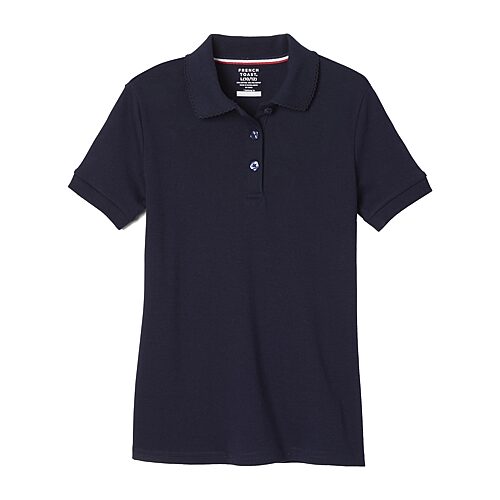 French Toast Toddler Girls Short Sleeve Regular Fit Polo Shirt, 2t, Blue