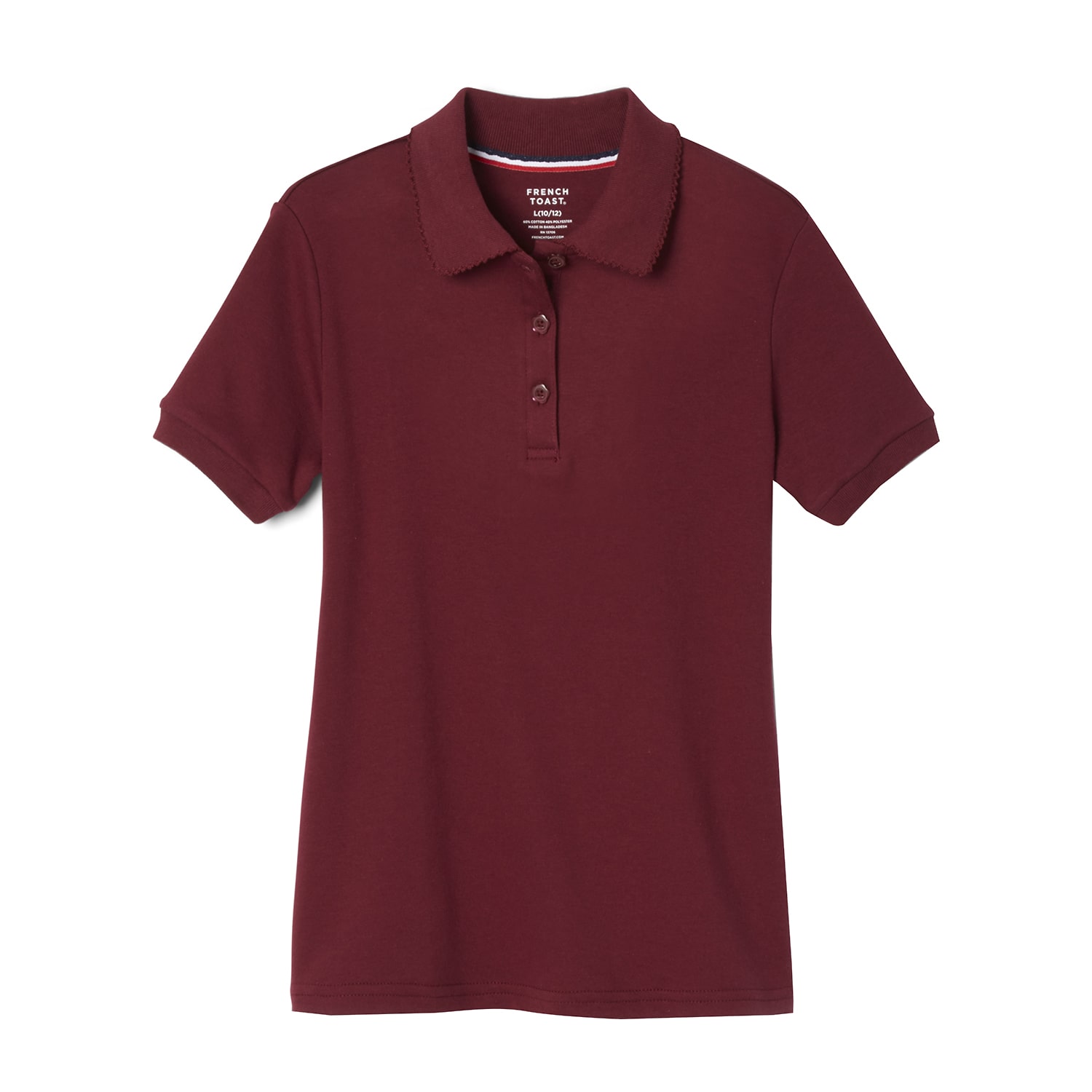 French Toast Toddler Girls Short Sleeve Regular Fit Polo Shirt