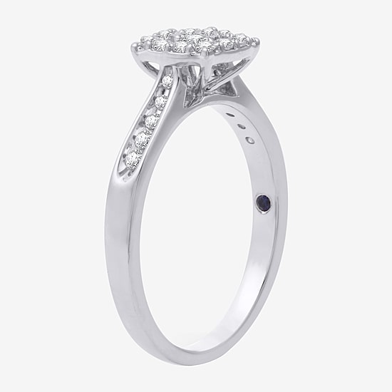 I Said Yes (H-I / I1) Womens 3/8 CT. T.W. Lab Grown White Diamond Sterling Silver or 14K Gold Over Silver Bridal Set