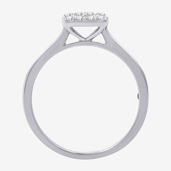 I Said Yes (H-I / I1) Womens 3/8 CT. T.W. Lab Grown White Diamond Sterling Silver or 14K Gold Over Silver Bridal Set