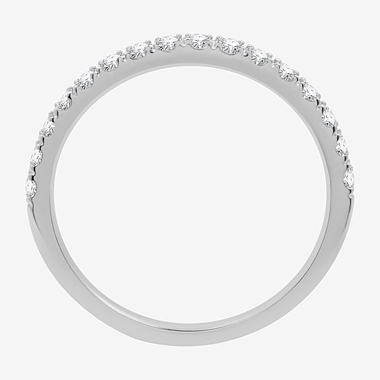 (H-I / Si2-I1) Womens 1 3/4 CT. T.W. Lab Grown White Diamond 10K Gold Pear Side Stone Halo Bridal Set