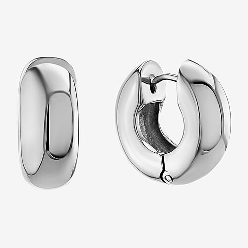 Womens Sterling Silver 16.2mm Hoop Earrings, One Size
