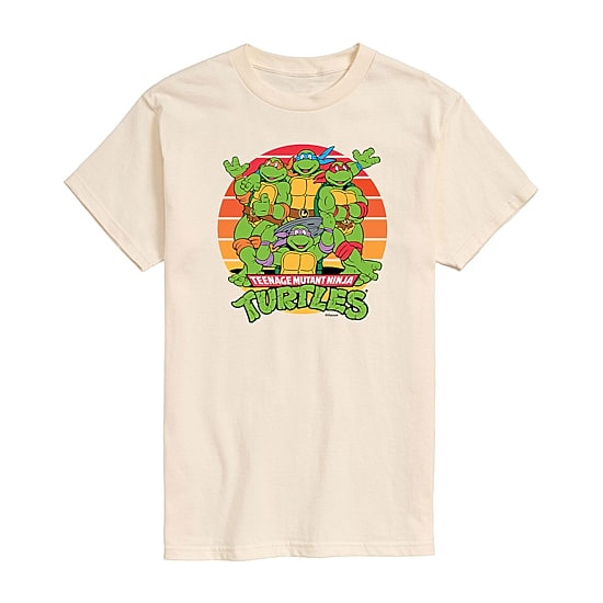 Mens Crew Neck Short Sleeve Classic Fit Teenage Mutant Ninja Turtles Graphic T-Shirt