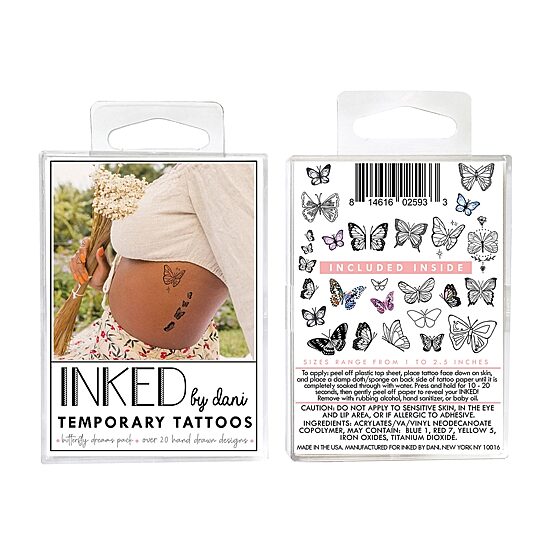 Inked By Dani Butterfly Dreams Temporary Tattoo Pack