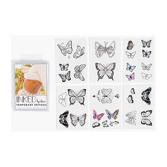 Inked By Dani Butterfly Dreams Temporary Tattoo Pack