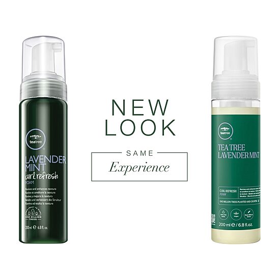 Paul Mitchell Tea Tree Lavender Mint Curl Refresh Foam Hair Mousse 6.8 oz.