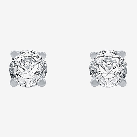 Deluxe Collection 1/2 CT. T.W. Natural White Diamond 14K Gold 3.8mm Stud Earrings