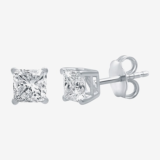 Deluxe Collection 1 CT. T.W. Natural White Diamond 14K Gold 5.2mm Stud Earrings