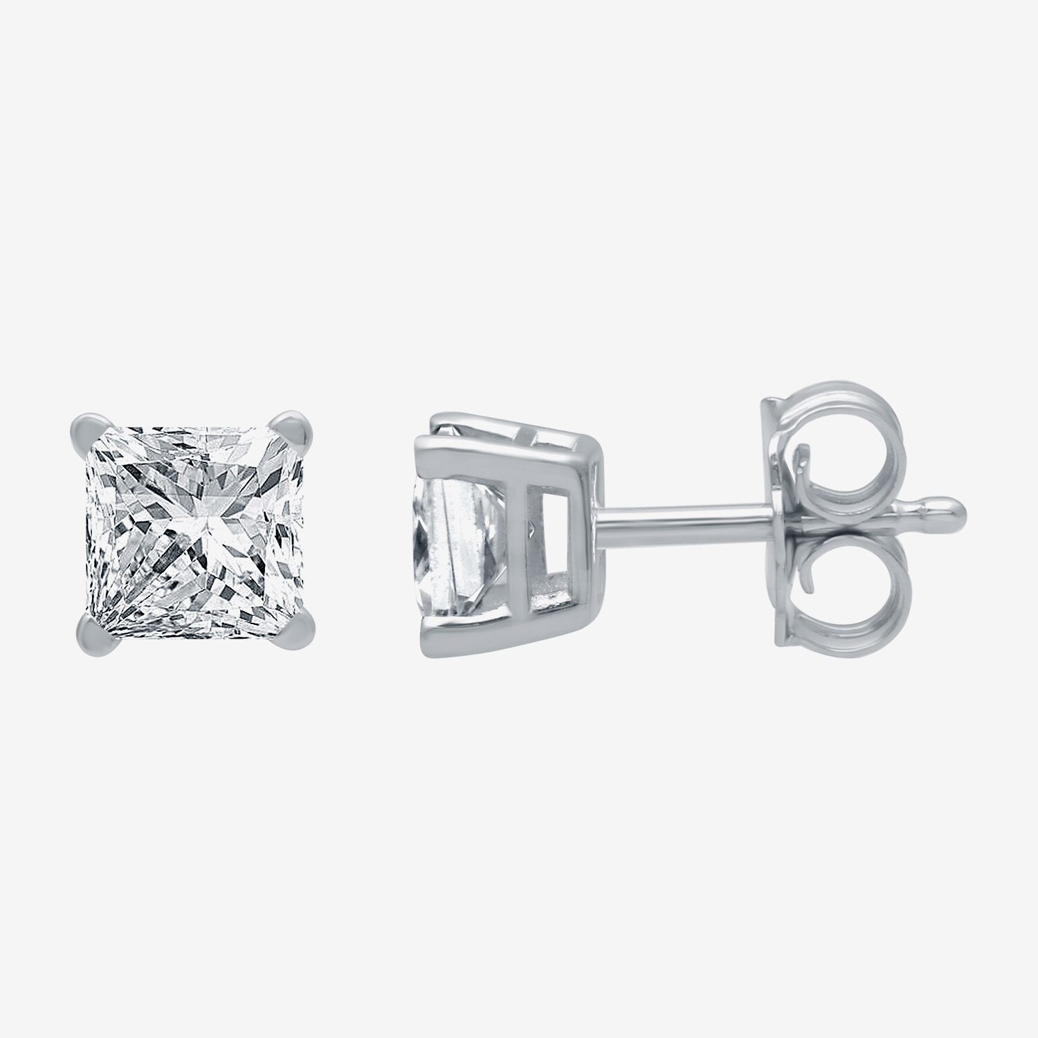 Deluxe Collection 1 CT. T.W. Natural White Diamond 14K Gold 5.2mm Stud Earrings