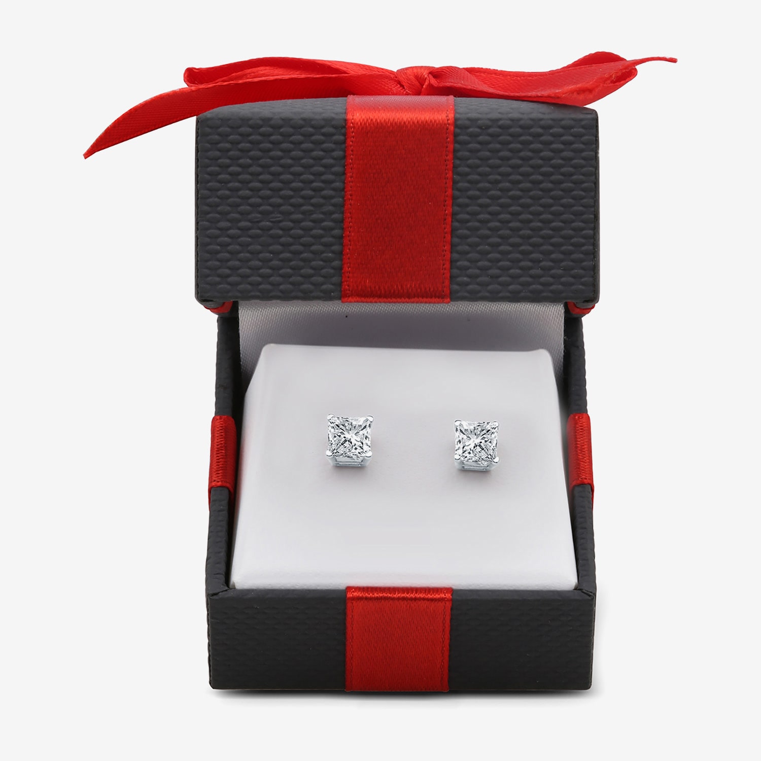 Deluxe Collection 1 CT. T.W. Natural White Diamond 14K Gold 5.2mm Stud Earrings