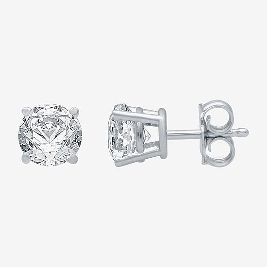 Deluxe Collection 1 CT. T.W. Natural White Diamond 14K Gold 5.2mm Stud Earrings
