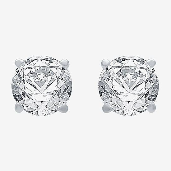Classic Collection 1 CT. T.W. Natural White Diamond 10K Gold 5.2mm Stud Earrings