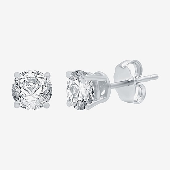 Classic Collection 1 CT. T.W. Natural White Diamond 10K Gold 5.2mm Stud Earrings