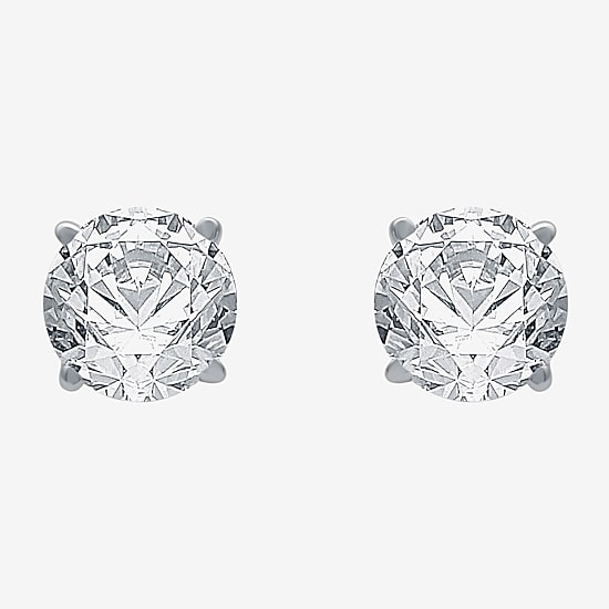1 1/4 CT. T.W. Natural White Diamond 14K Gold 5.4mm Stud Earrings
