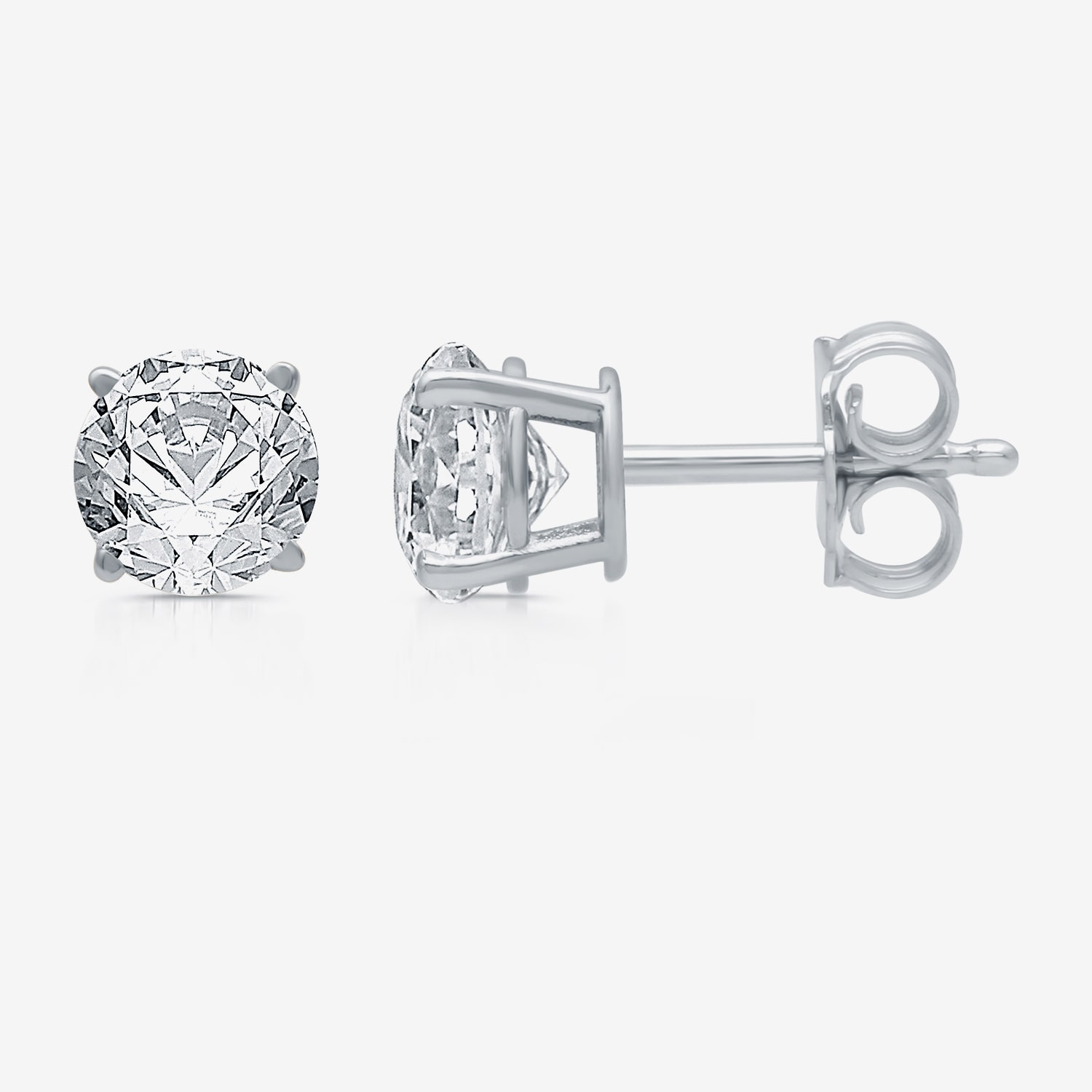 Ever Star 1 1/4 CT. T.W. Lab-Grown (G / SI1-SI2) Diamond 10K or 14K Gold Round Stud Earrings