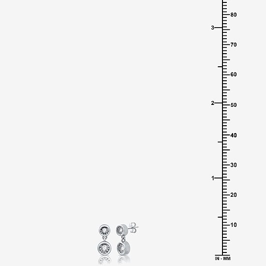 Ever Star (G / SI1-SI2) 1/8 CT.T.W. Lab-Grown Diamond Sterling SIlver 10.2mm Round Stud Earrings
