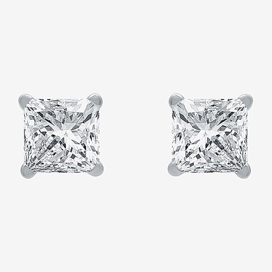 Ever Star (F / Vs2) 1 CT. T.W. Lab Grown White Diamond 14K Gold Stud Earrings