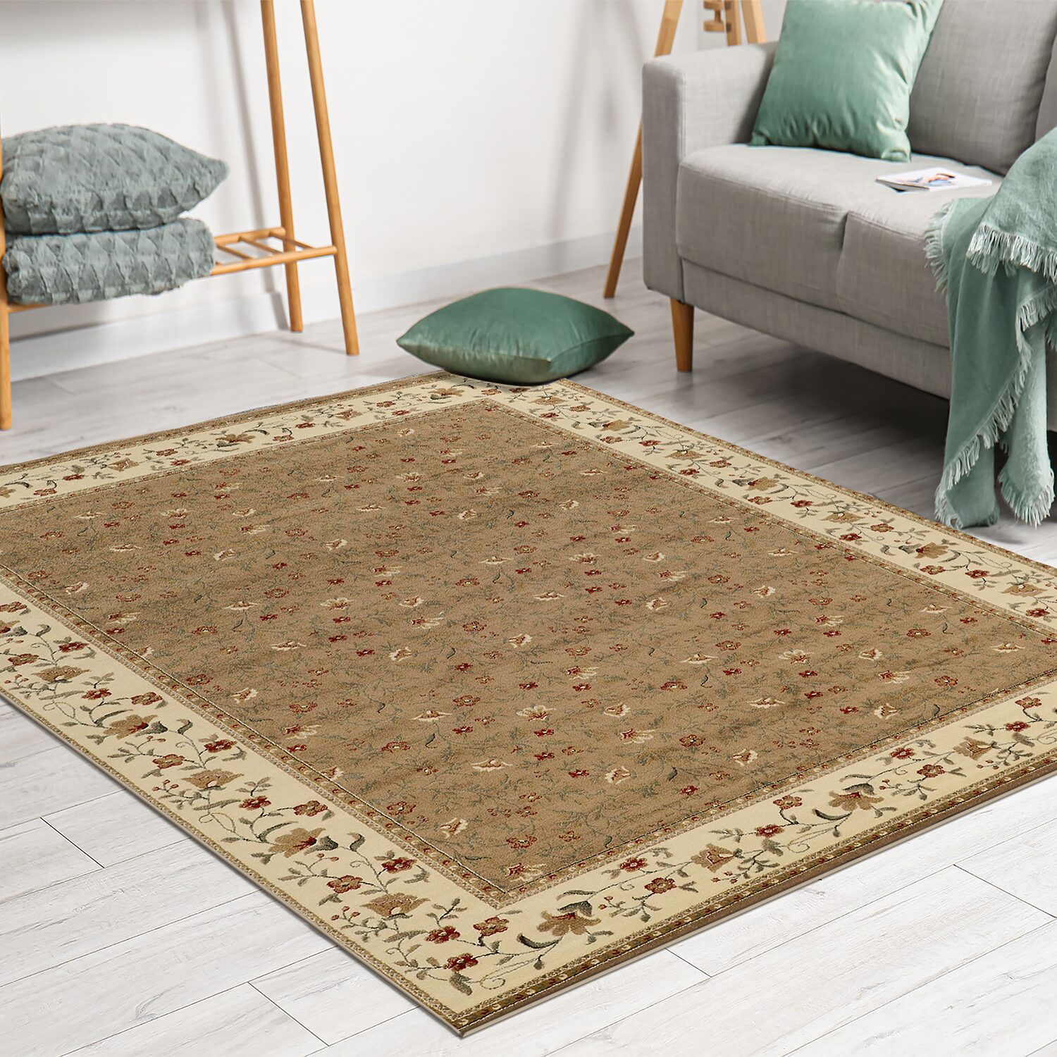 Radici Como Floral Traditional Oriental Indoor Rectangular Area Rug
