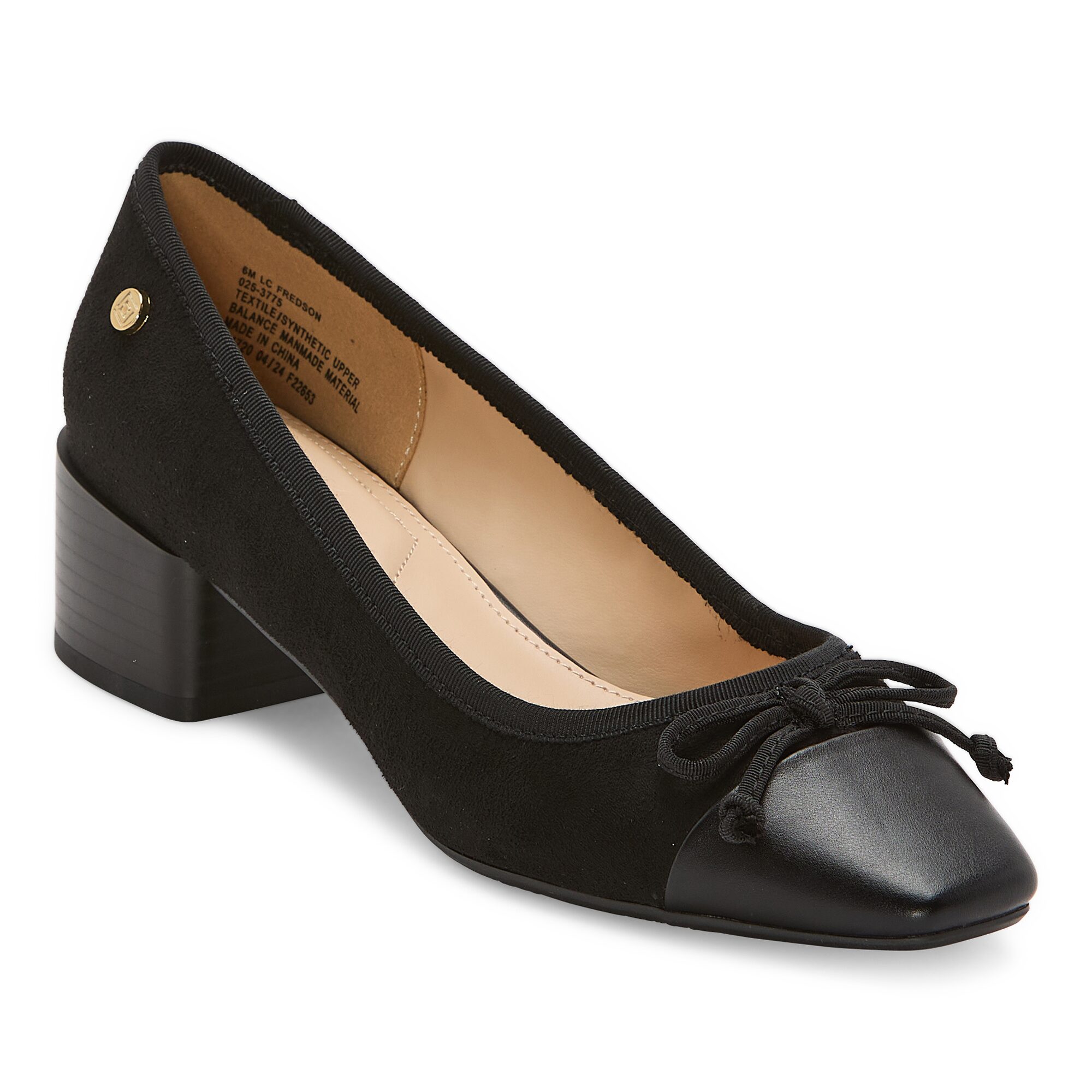 Liz Claiborne Fredson Womens Cap Closed Toe Block Heel Pumps