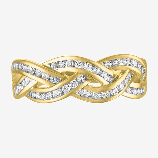 (I1-I2/ G-H) Womens 1/3 CT. T.W. Lab Grown White Diamond 10K Gold Band