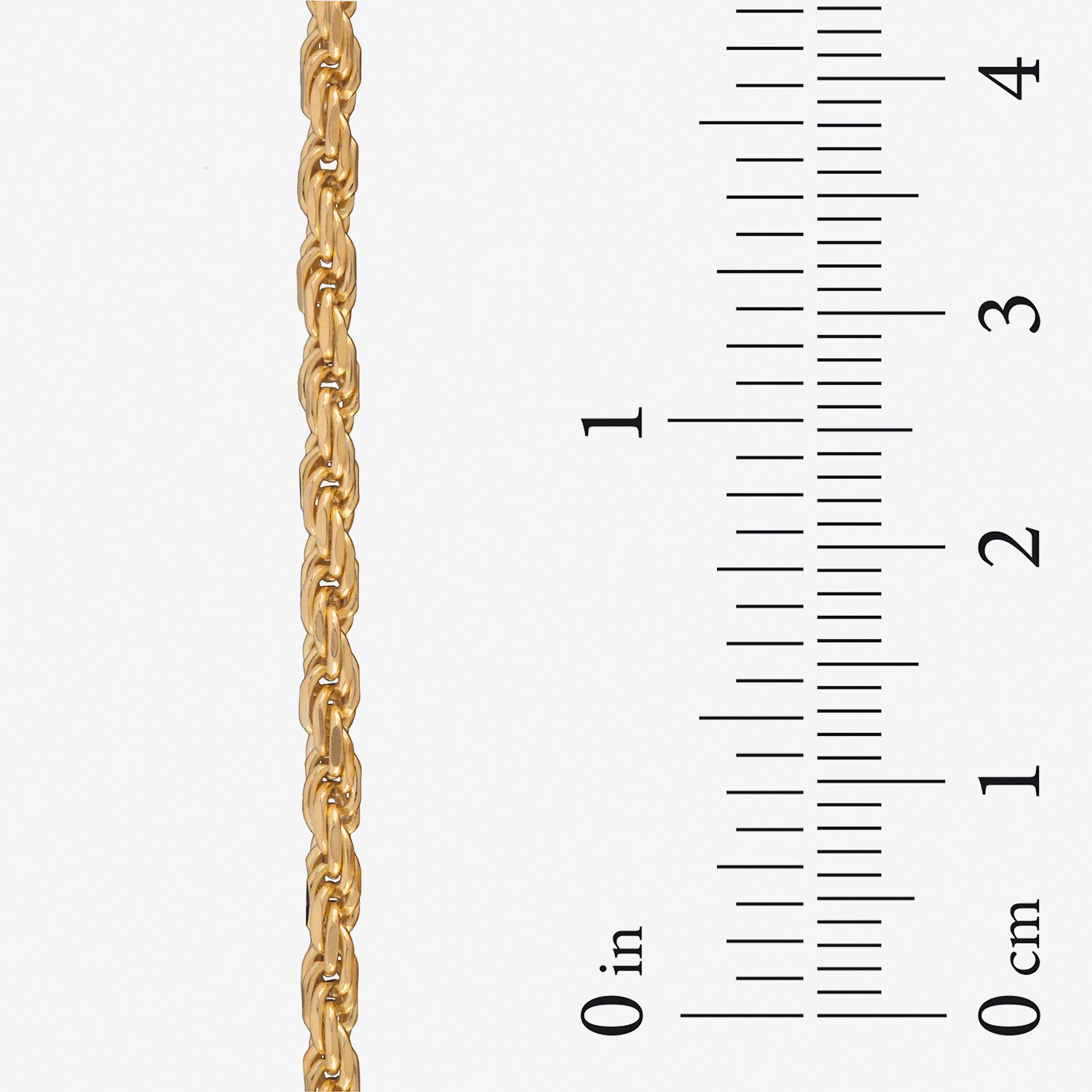 Made in Italy Womens 24K Gold Over Silver 18 Inch Rope Chain Necklace