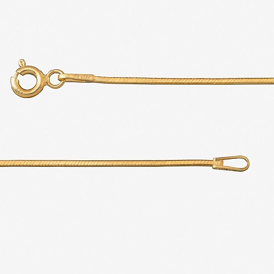Made in Italy Womens 24K Gold Over Silver 20 Inch Snake Chain Necklace