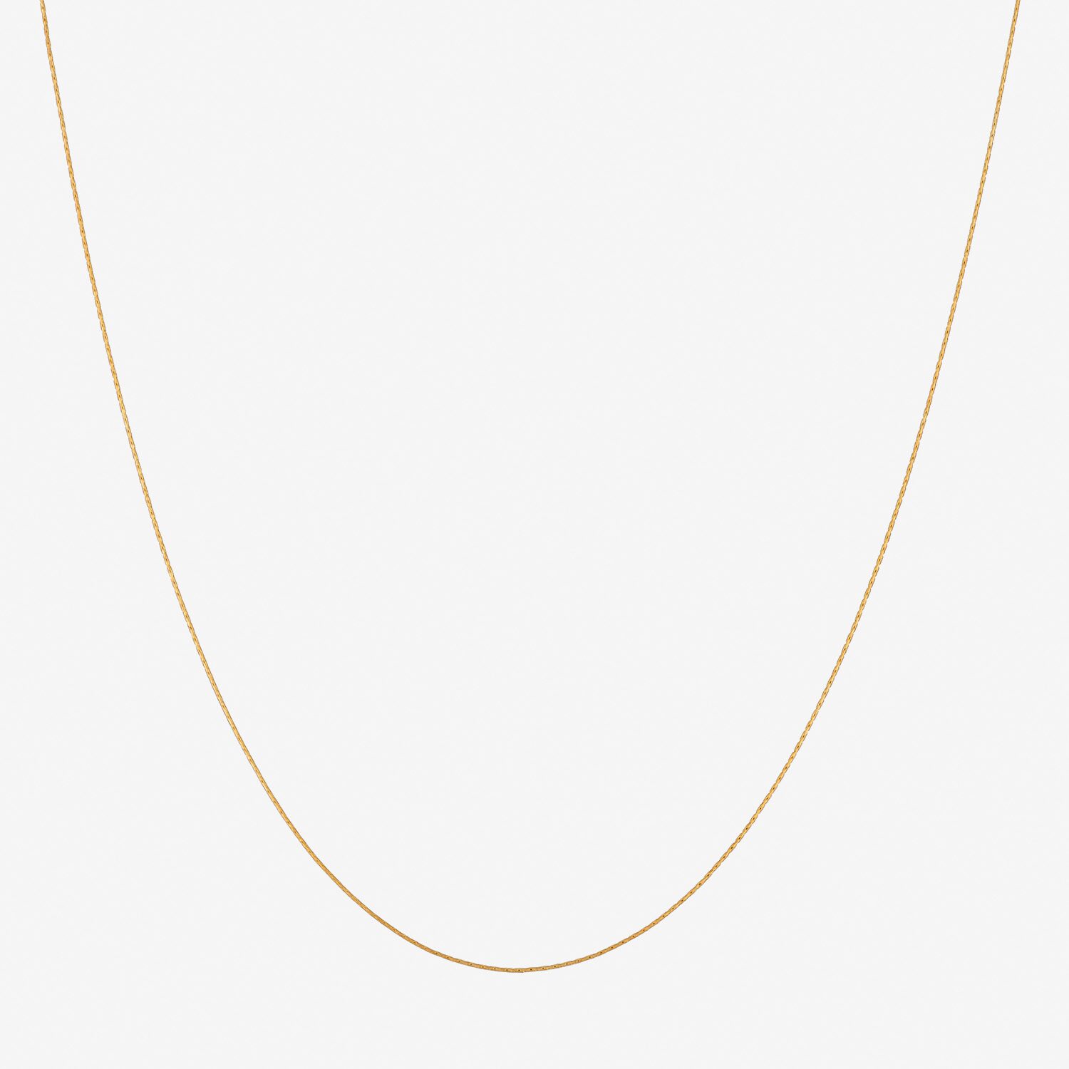 Made in Italy Womens 24K Gold Over Silver 18 Inch Fashion Chain Necklace