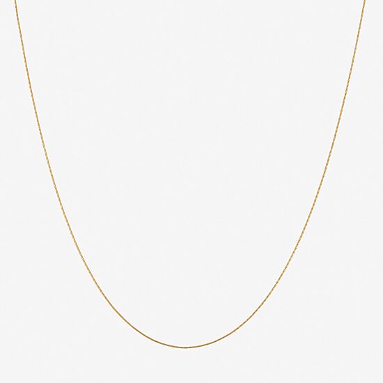 Made in Italy Womens 24K Gold Over Silver 18 Inch Fashion Chain Necklace