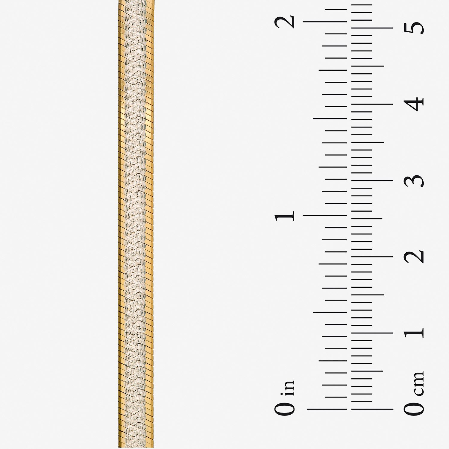 Womens 24K Gold Over Silver 7.5 Inch Solid Herringbone Chain Bracelet