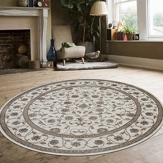 Radici Pisa Arabesque Traditional Oriental Indoor Round Area Rug