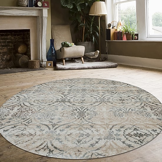 Radici Pisa Casual Modern Geometric Round Area Rug