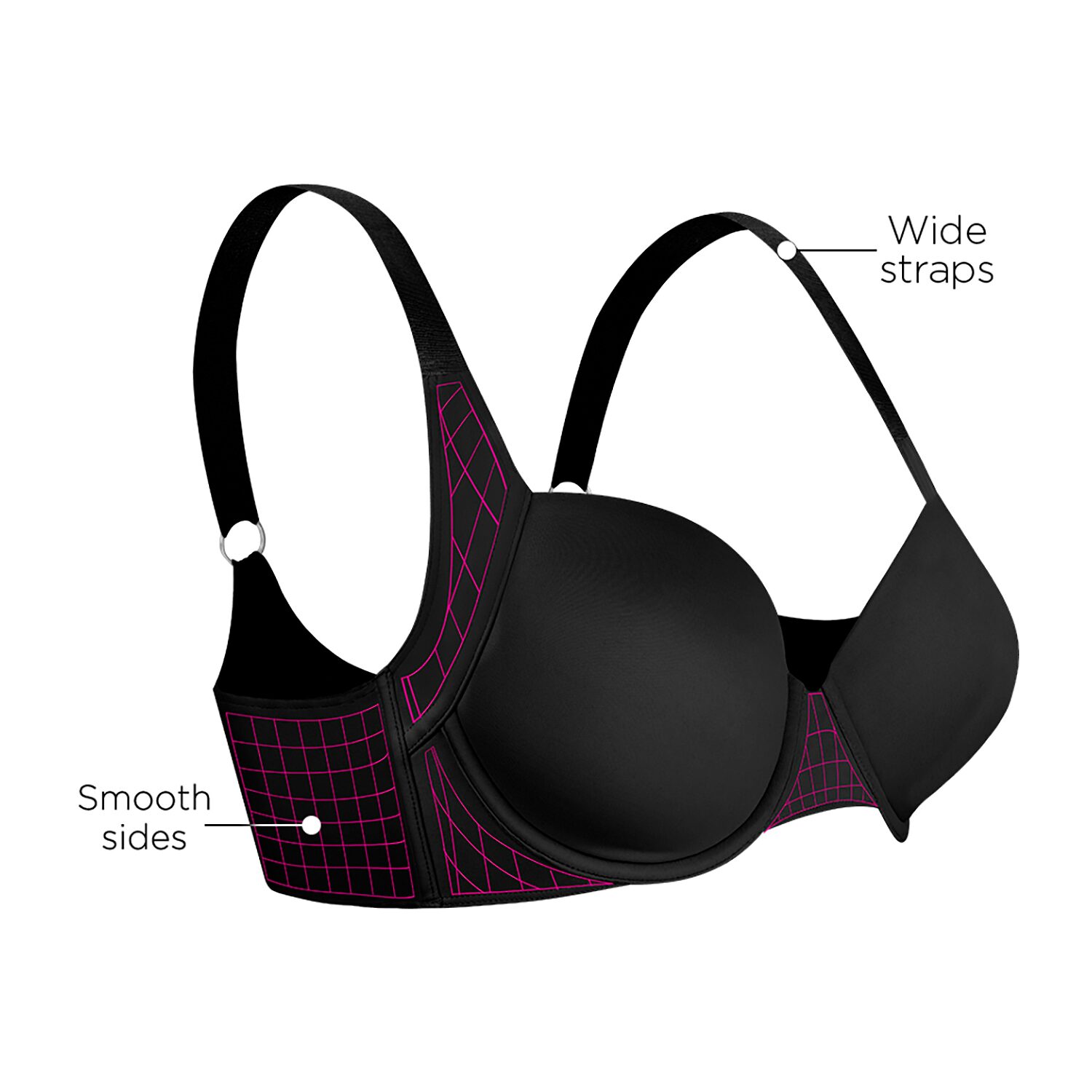 Ilusion Max Support Smoothing T-shirt Bra- 7352