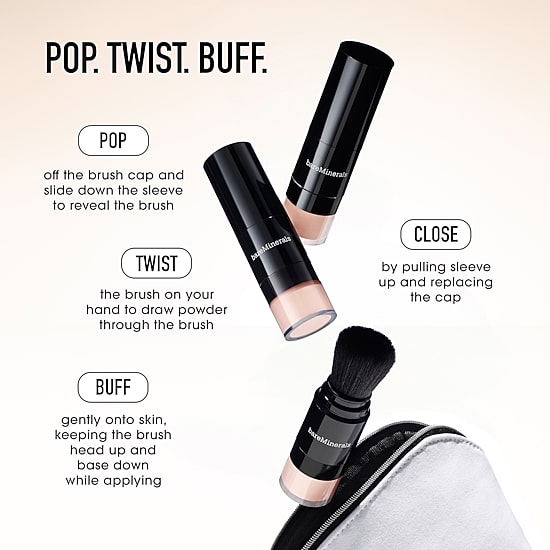 bareMinerals ORIGINAL Mineral Veil® Set + Protect Brush Mineral SPF 25 PA++