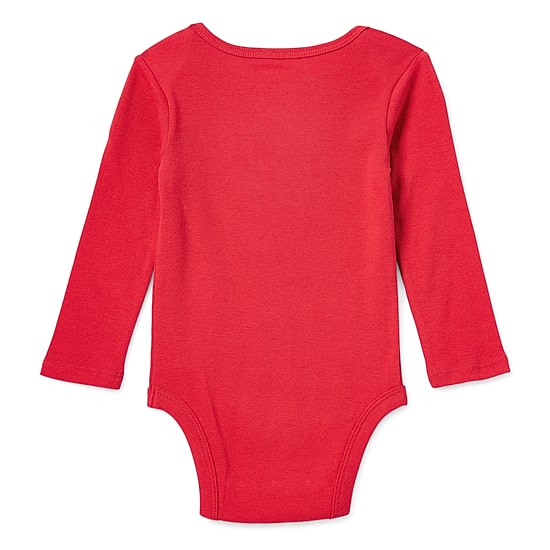 Okie Dokie Baby Unisex Crew Neck Long Sleeve Rib Bodysuit