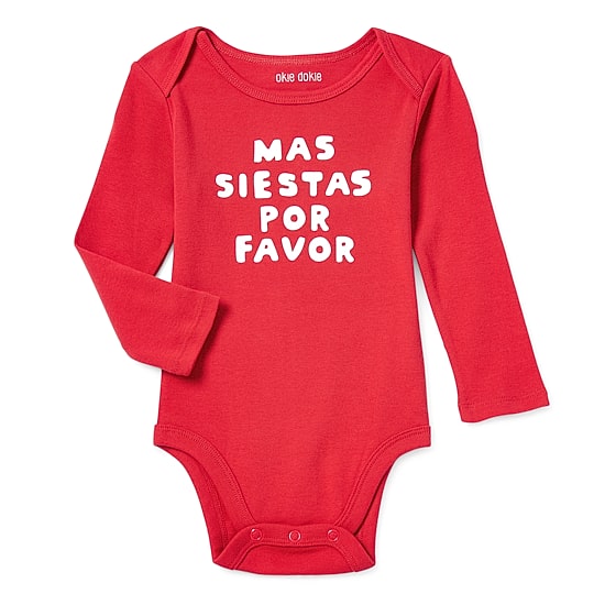 Okie Dokie Baby Unisex Crew Neck Long Sleeve Rib Bodysuit