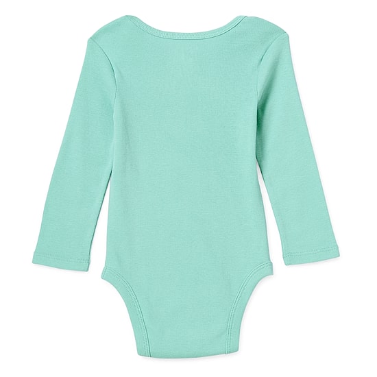 Okie Dokie Baby Unisex Round Neck Long Sleeve Rib Bodysuit