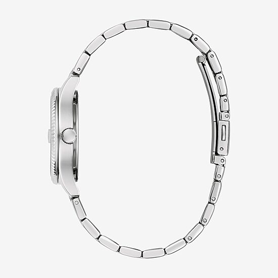 Caravelle Designed By Bulova Womens Silver Tone Stainless Steel Bracelet Watch 43m124