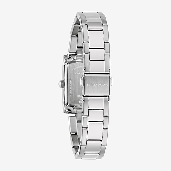 Caravelle Designed By Bulova Womens Silver Tone Stainless Steel Bracelet Watch 43l224