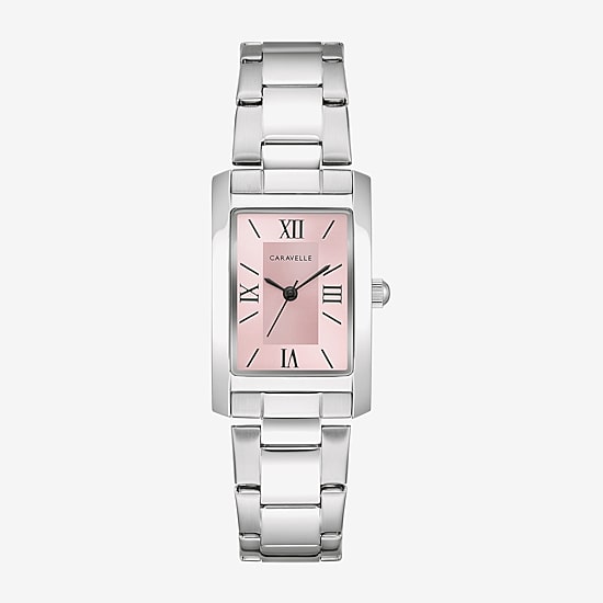Caravelle Designed By Bulova Womens Silver Tone Stainless Steel Bracelet Watch 43l224