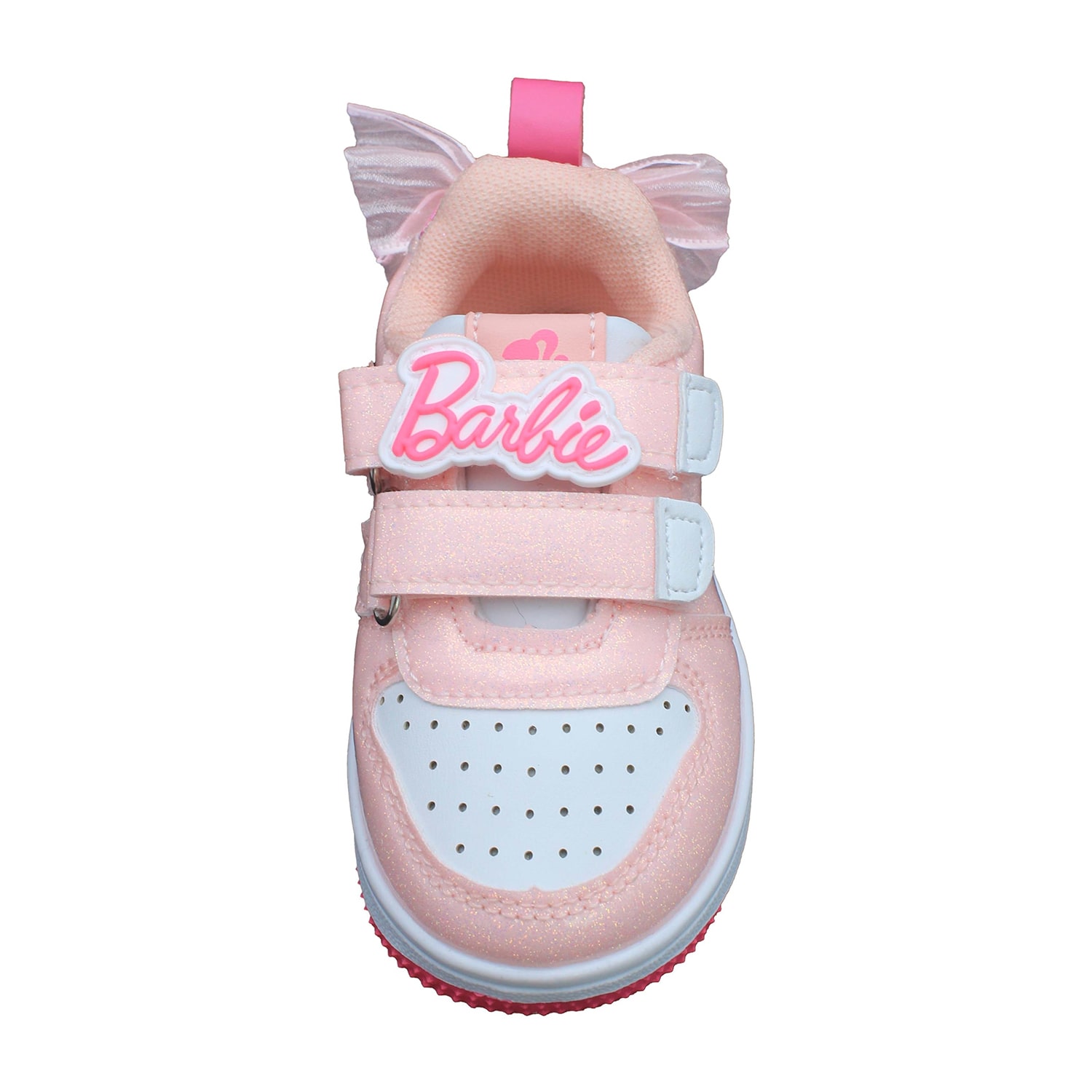 Glitter Double Velcro Toddler Girls Barbie Sneakers