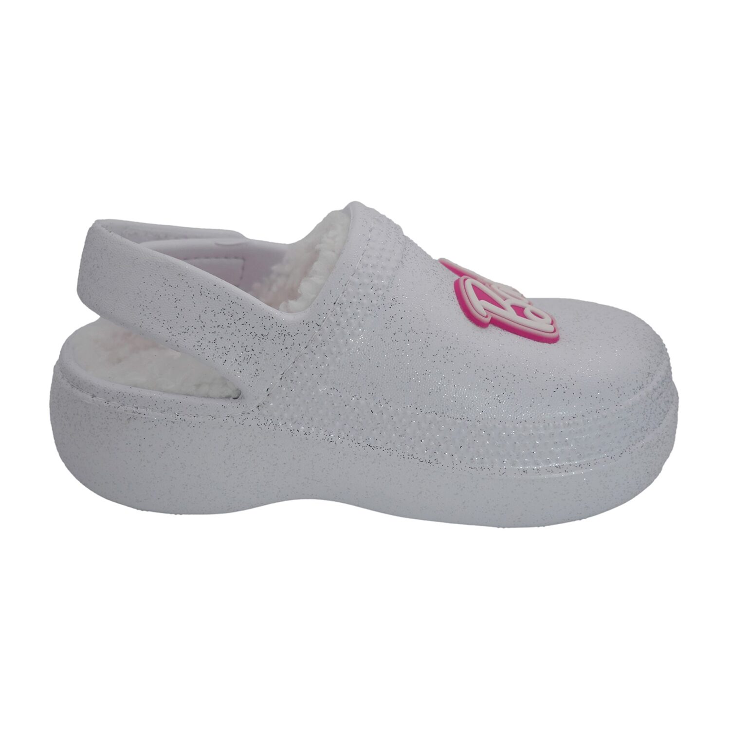 Barbie Faux Fur Toddler Girls Round Closed Toe Clogs